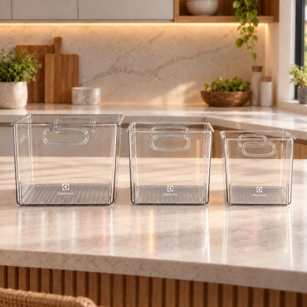 Kit Caixas Organizadoras Electrolux Experience 14,4 Litros Modular