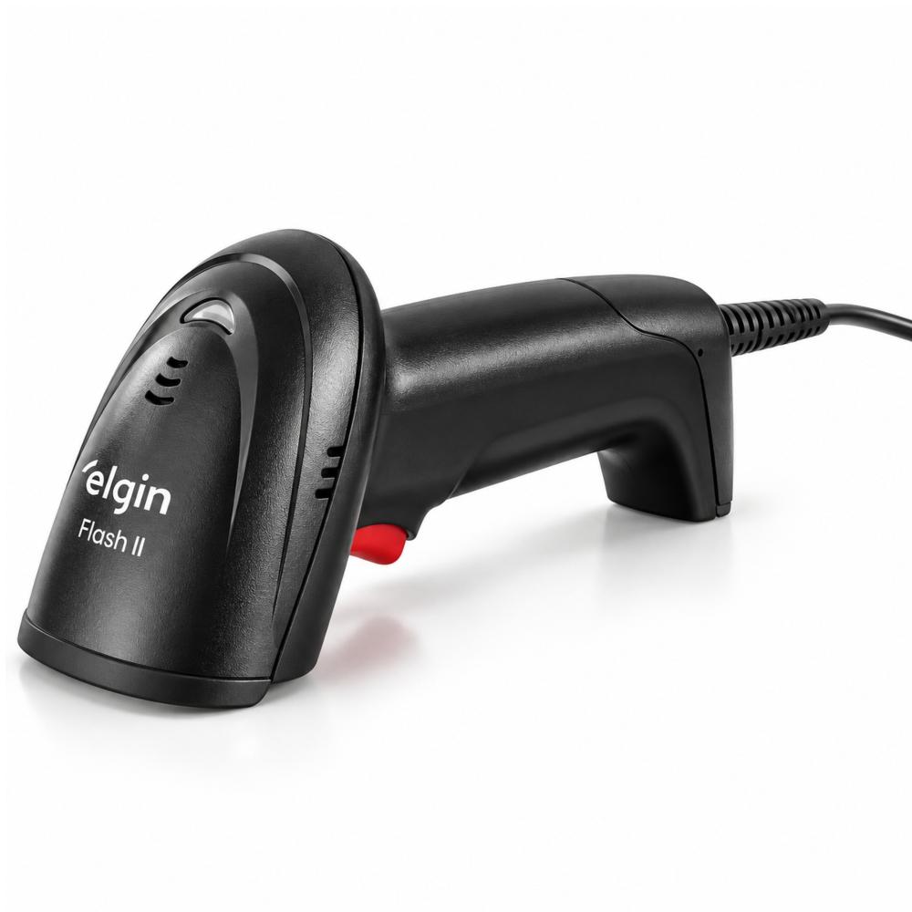 Leitor Codigo Barras Mao Flash Ii Led Usb 1D Sem Suporte - Elgin