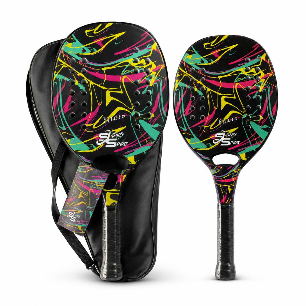 Raquete Beach Tennis Carbono 3K Illusion + Raqueteira