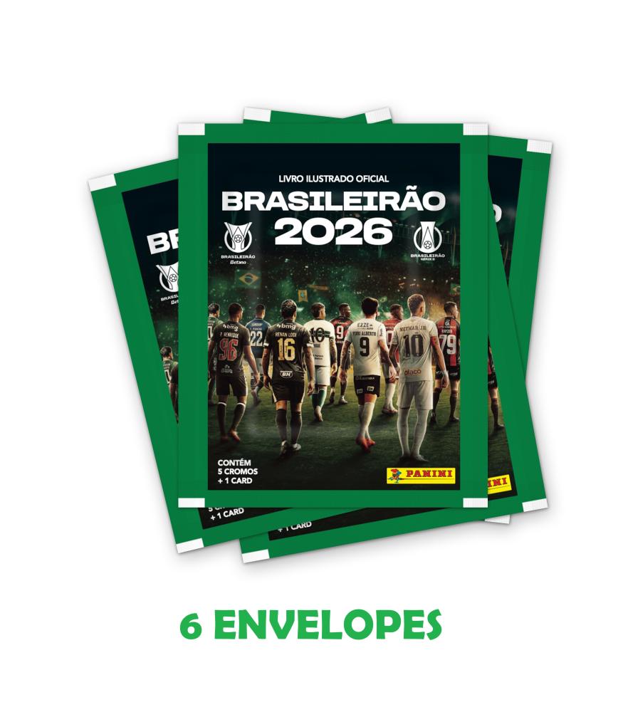 Brasileirão 2026 - Kit Com 06 Envelopes