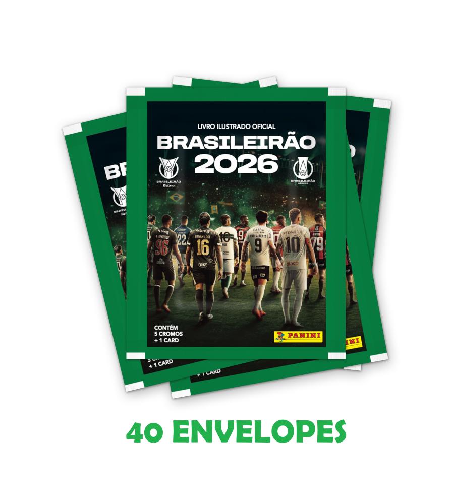 Brasileirão 2026 - Kit Com 40 Envelopes
