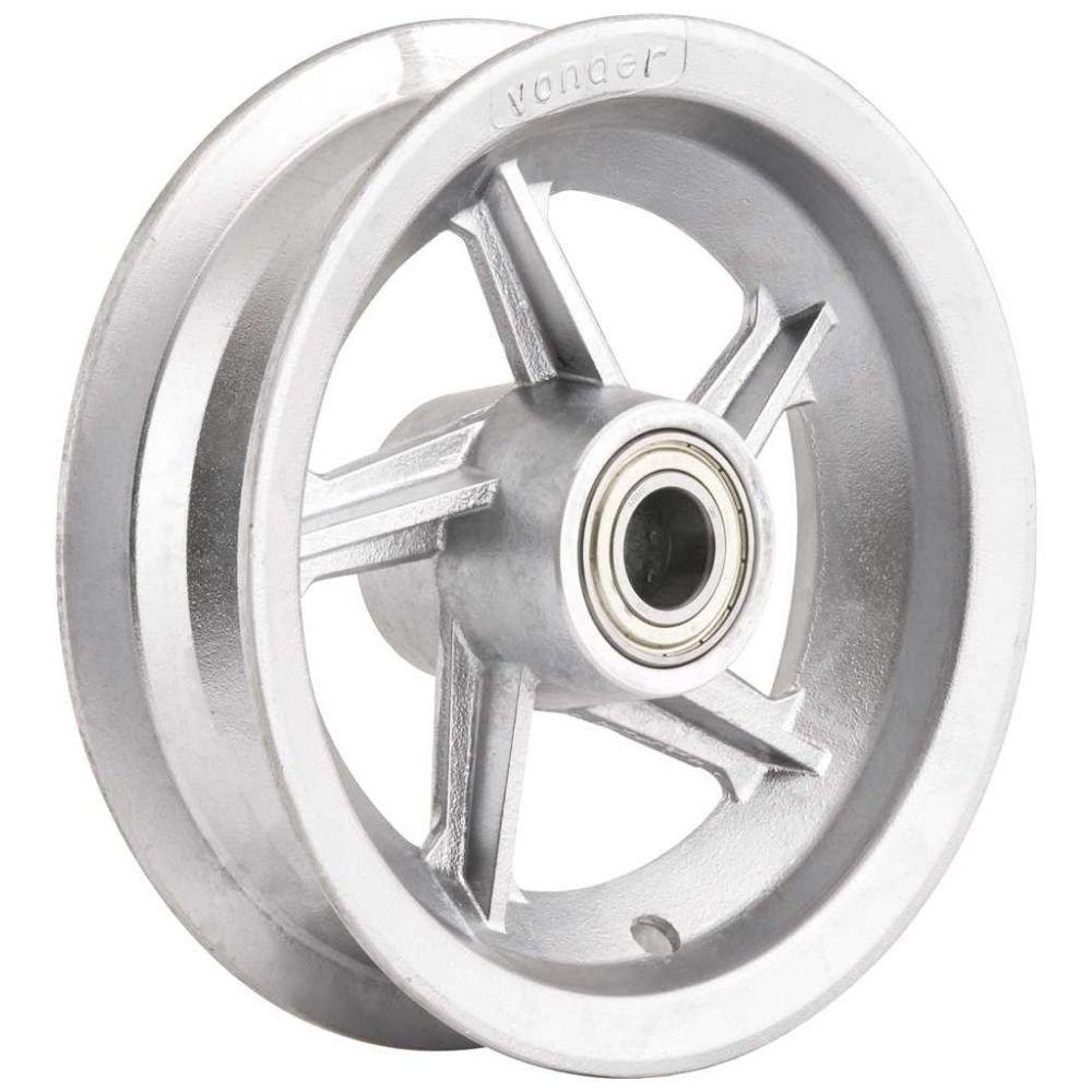 Aro Alumínio 3,50x8 200kg Rolamento Esfera Eixo 25mm Vonder