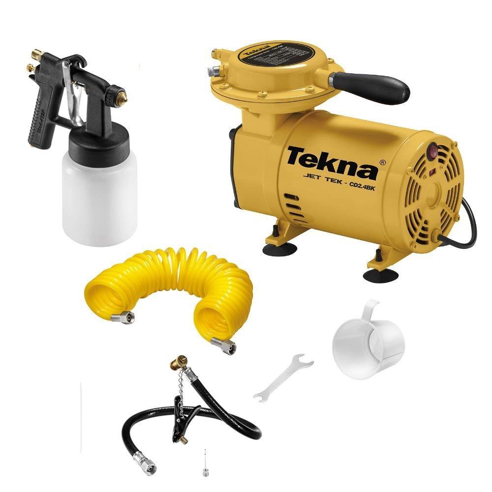 Compressor de Ar Direto 1/2HP 50 PSI Bivolt com Kit CD2.4BKN TEKNA