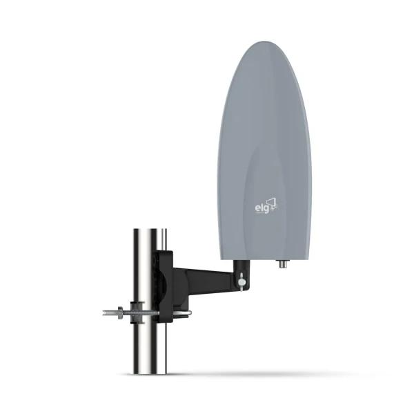 Antena para TV Digital Externa Falcon - Alcance 60Km - Cabo de 10 metros - ELG HDTVEX500PLUS