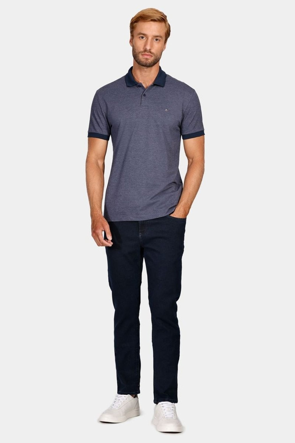 Calca Jeans Slim Basica Blue Azul