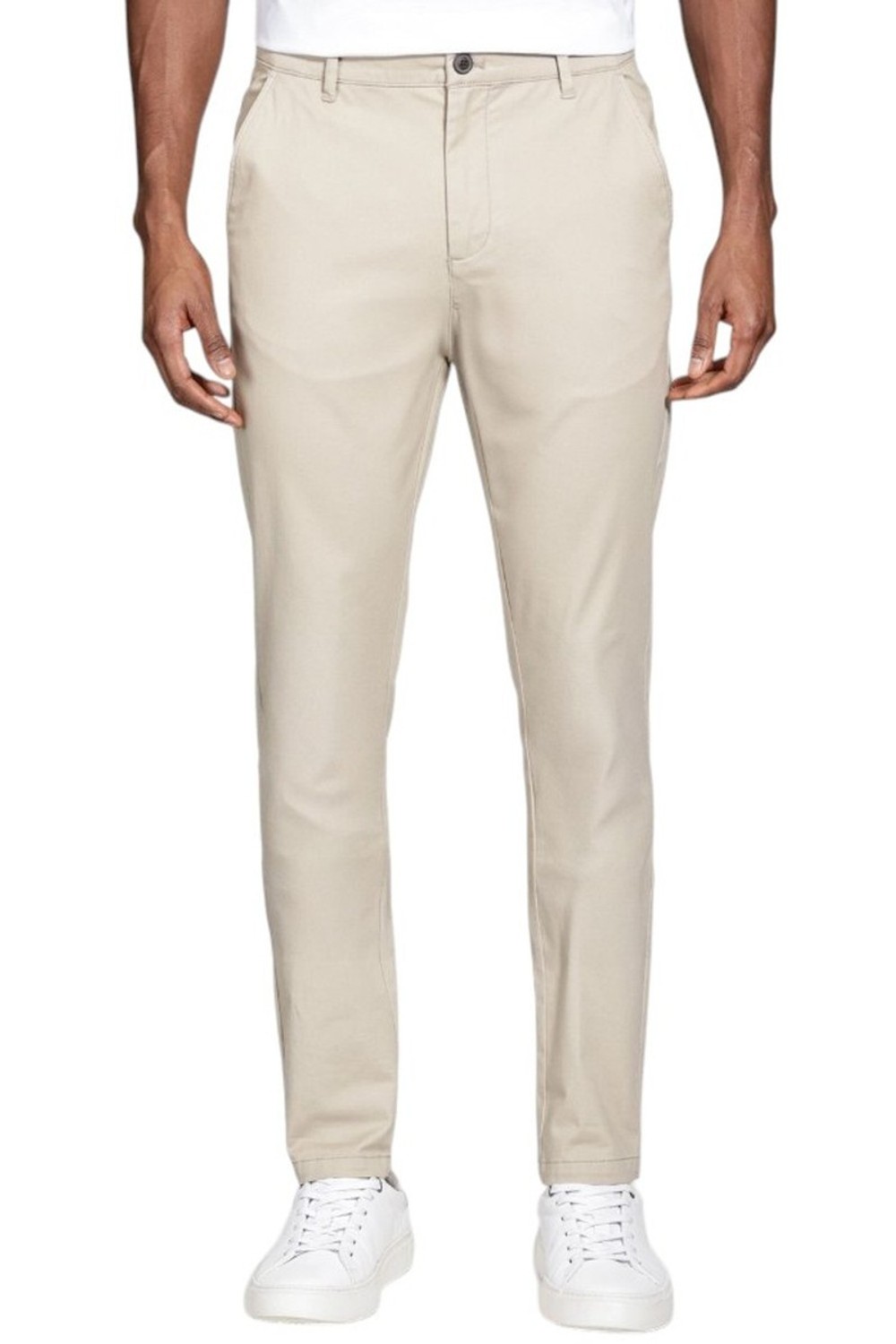 Calça Aramis Chino Algodão Premium Básica Areia