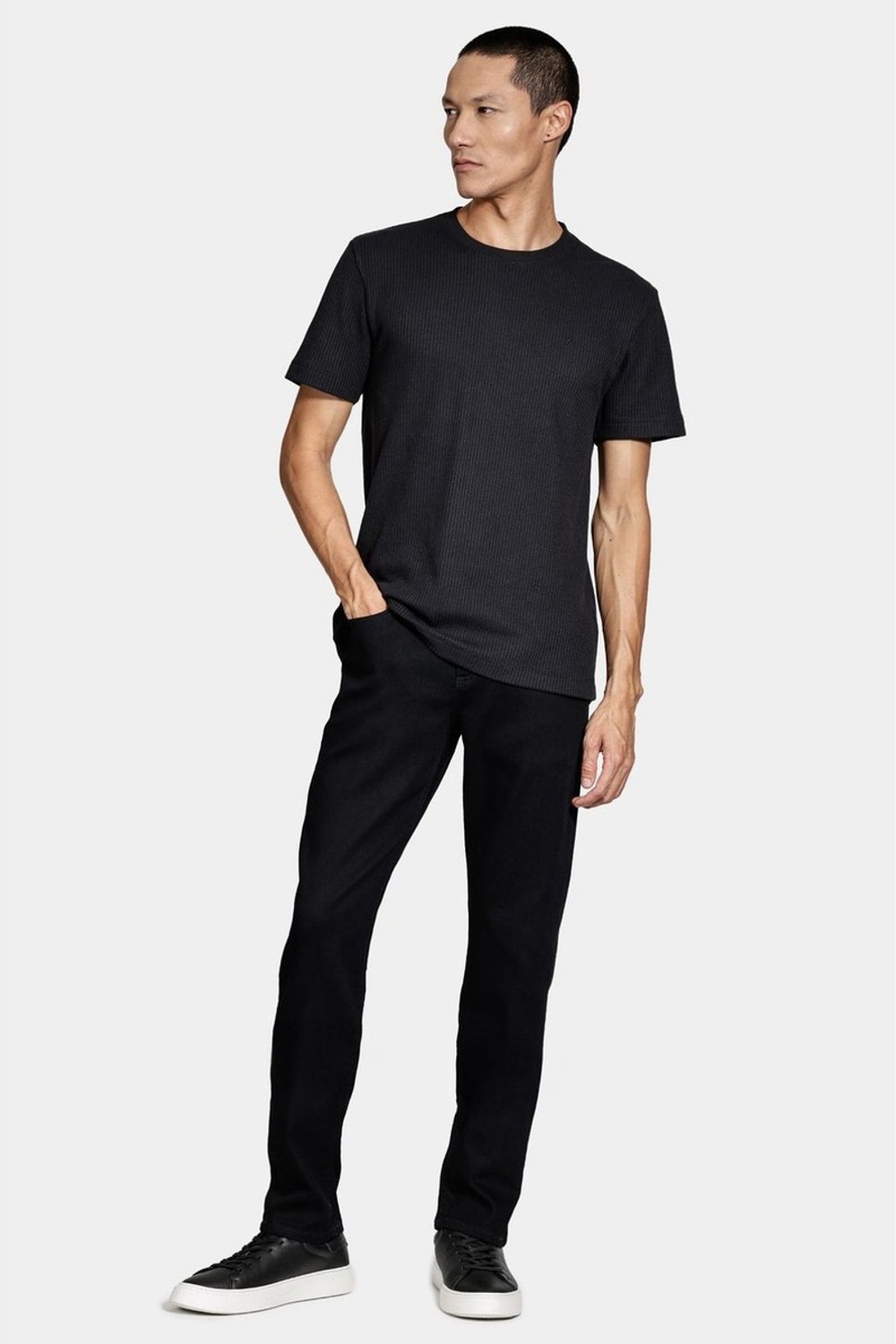 Calca Jeans Aramis Slim Basica Preto