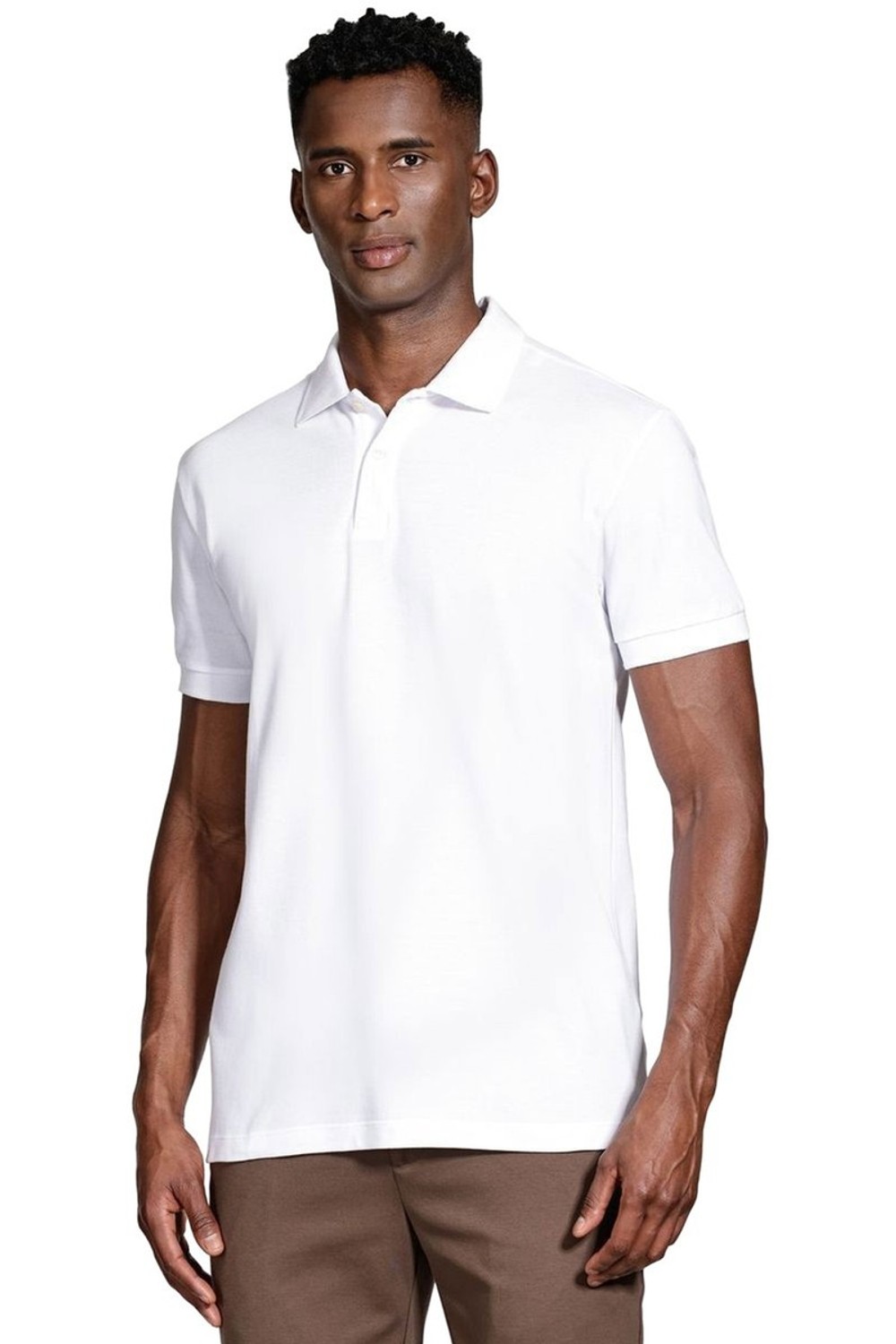 Polo Aramis Algodão Piquet Manga Curta Branco