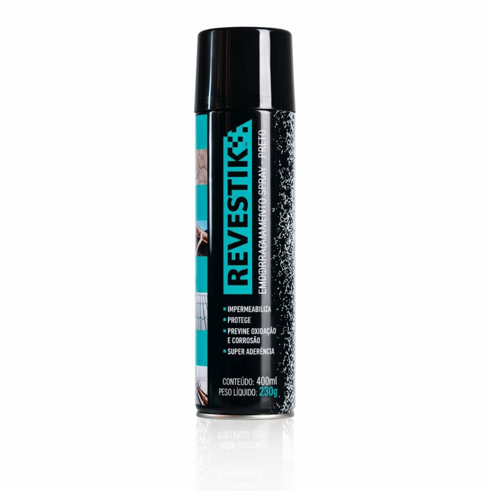 Emborrachamento Em Spray Preto Revestik 400ml 230g Tbr