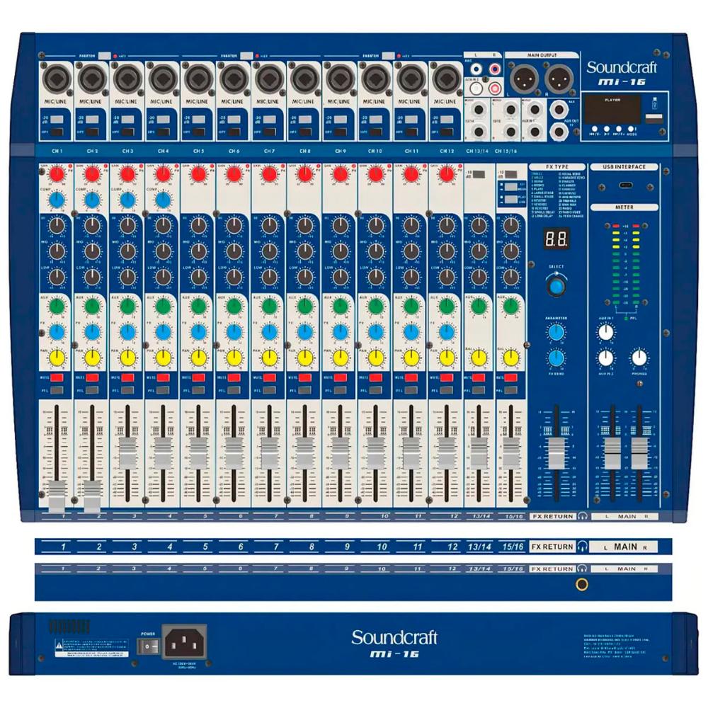 MESA DE SOM SOUNDCRAFT MI-16