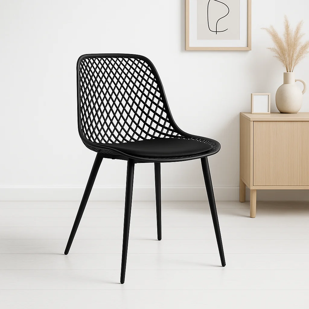 Silla Europa Acolchada - Negra