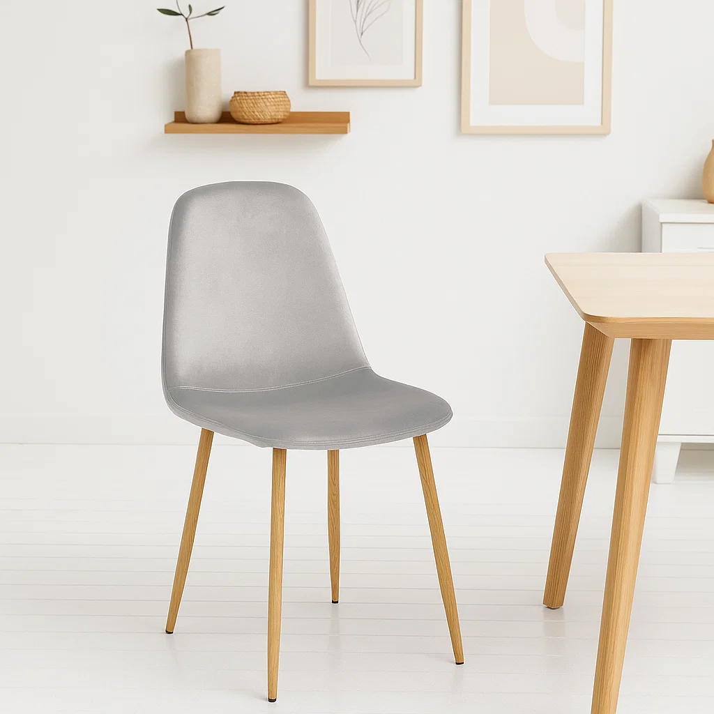 Silla Spoon Velvet  - Gris