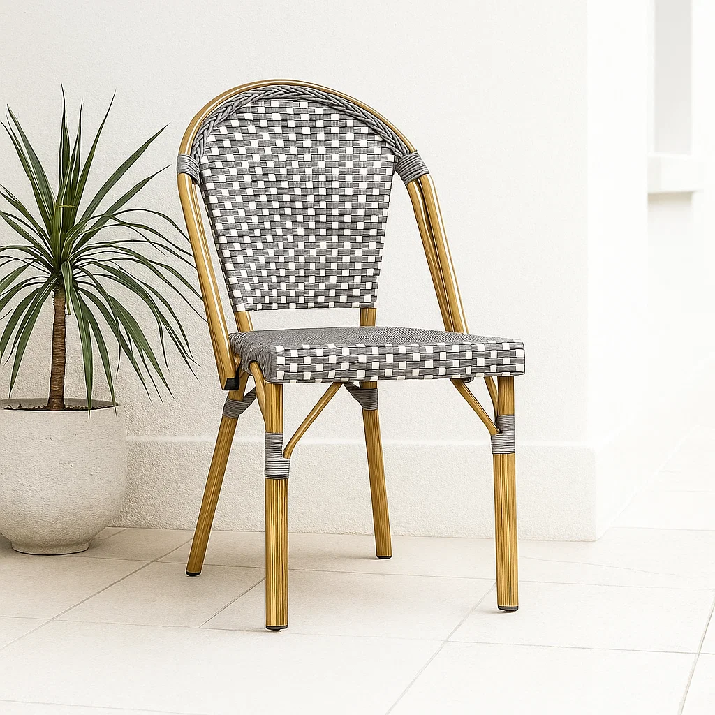 Silla Bistro de Exterior Resistente al Agua y al Sol