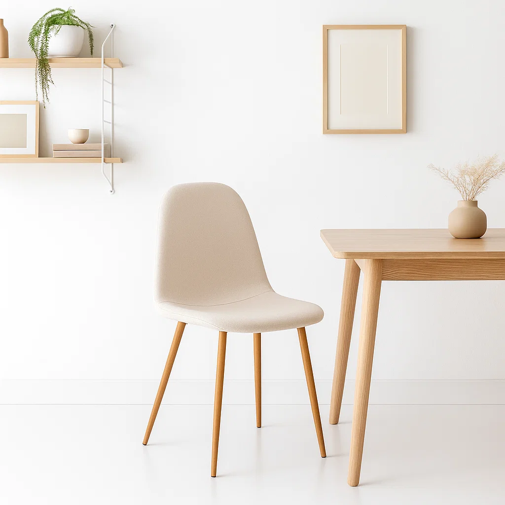 Silla Spoon Velvet - Crema