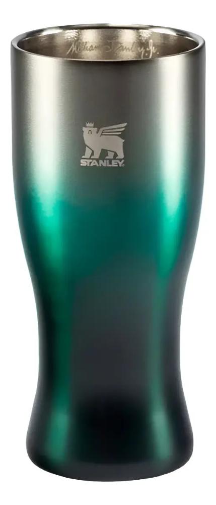COPO STANLEY TÉRMICO PILSNER GLASS HAPPY HOUR VERDE HOOPY HAZE 444ML 08195-00