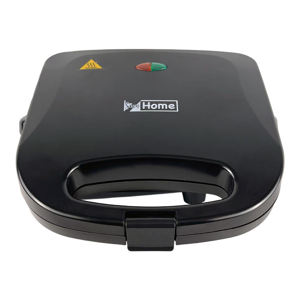 Sanduicheira Grill Antiaderente Preta 750W SAN004 - Seven Home