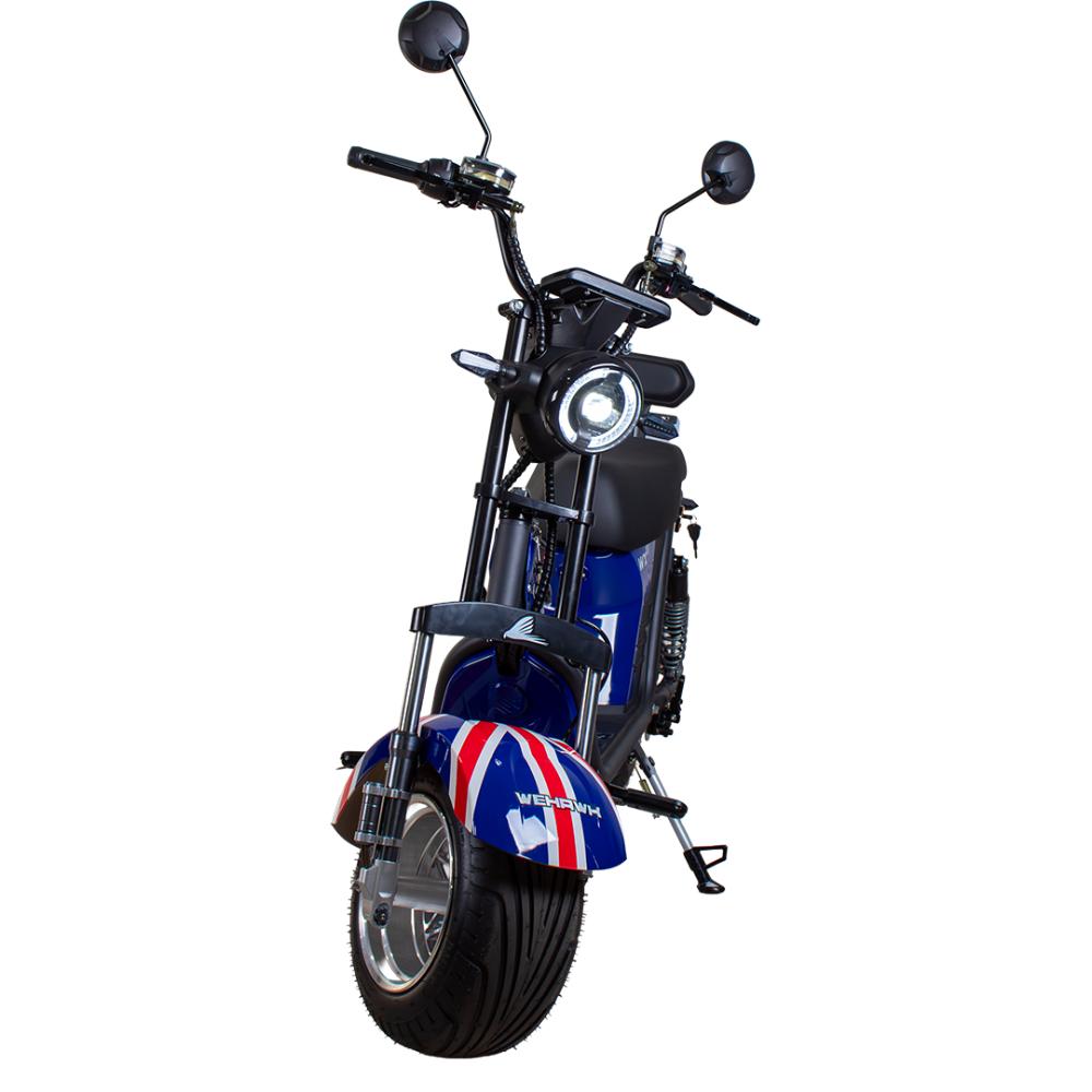 SCOOTER ELETRICA WEHAWK MODELO WX-11 1000W BAT 60V 20AH 2 LUGARES BANDEIRA ENGLAND