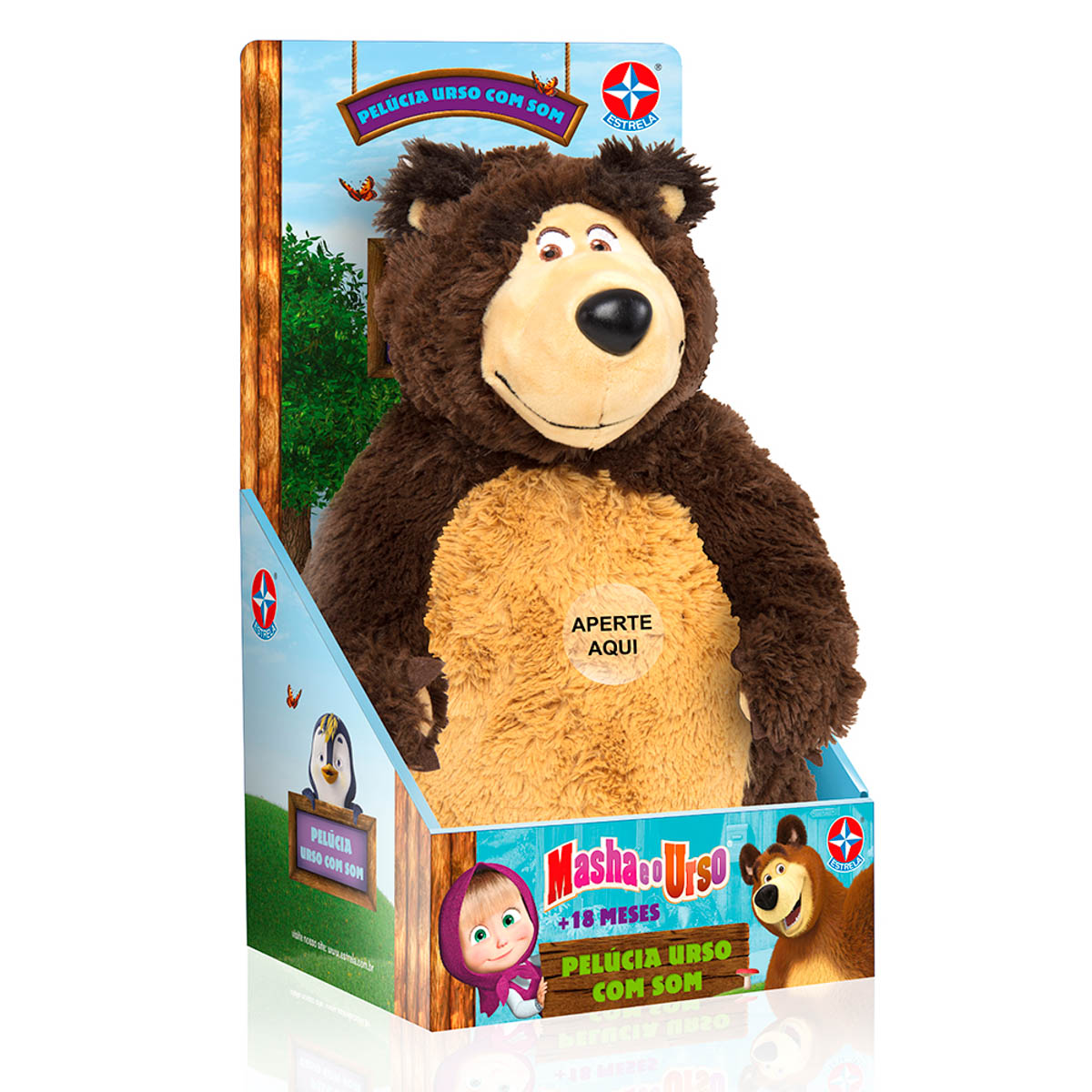 Urso da Masha com Som Estrela