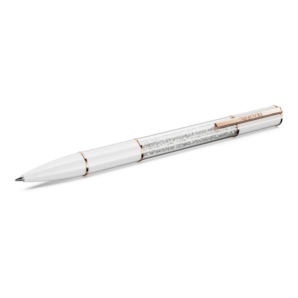 Caneta Esferográfica Swarovski Crystalline Lustre, Branco