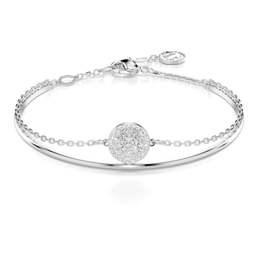Bracelete Swarovski Sublima, Branca, Revestido em ródio