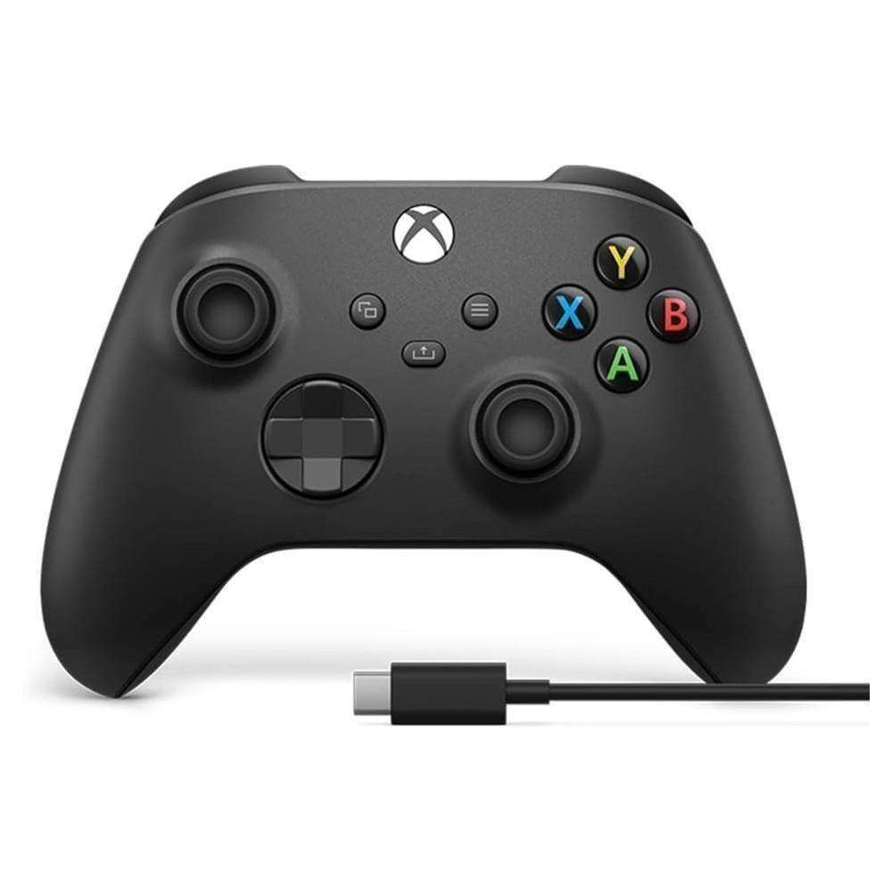 Controle Sem Fio Microsoft Xbox Series Cabo Usb-C Para PC - Preto