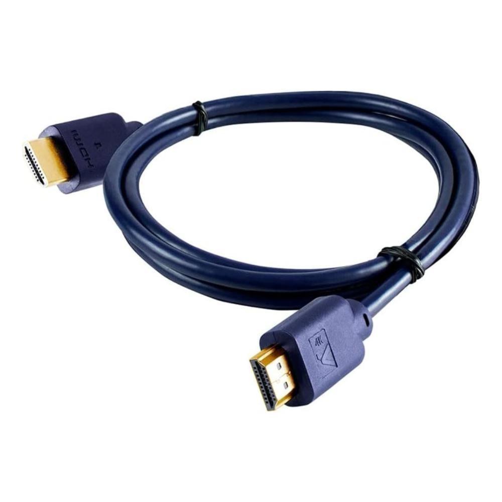 Cabo Hdmi 2.0 4K 3D 60 Hertz 24k ponta ouro 19 pinos 1 Metro