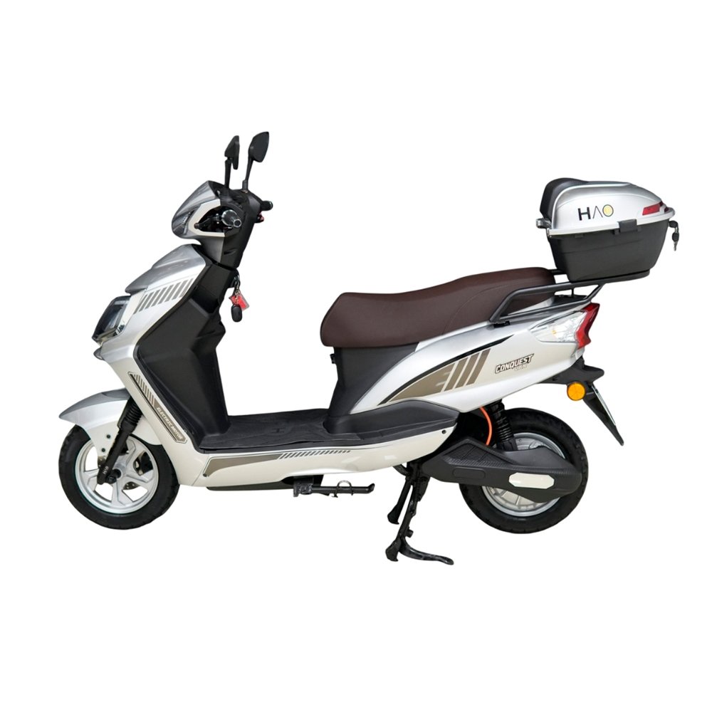 Bicicleta Elétrica HAO Conquest Van 1000W 32Km/H - Capacidade 200kg, Cinza Bivolt