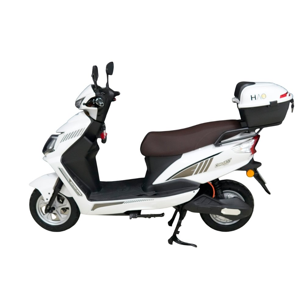 Bicicleta Elétrica HAO Conquest Van 1000W 32Km/H - Capacidade 200kg, Branca Bivolt