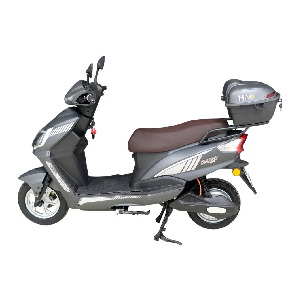 Bicicleta Elétrica HAO Conquest Van 1000W 32Km/H - Capacidade 200kg, Grafite Bivolt