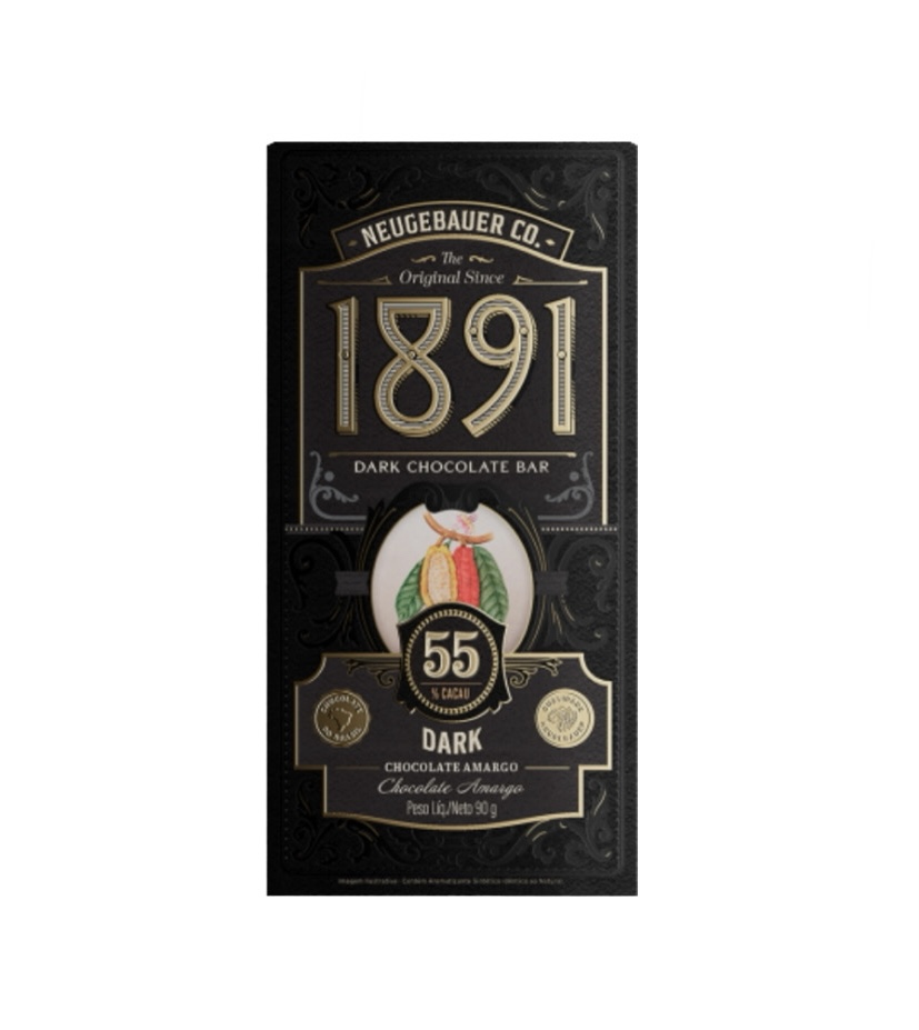 Chocolate Dark Neugebauer Bar 1891 55% Cacau 90g