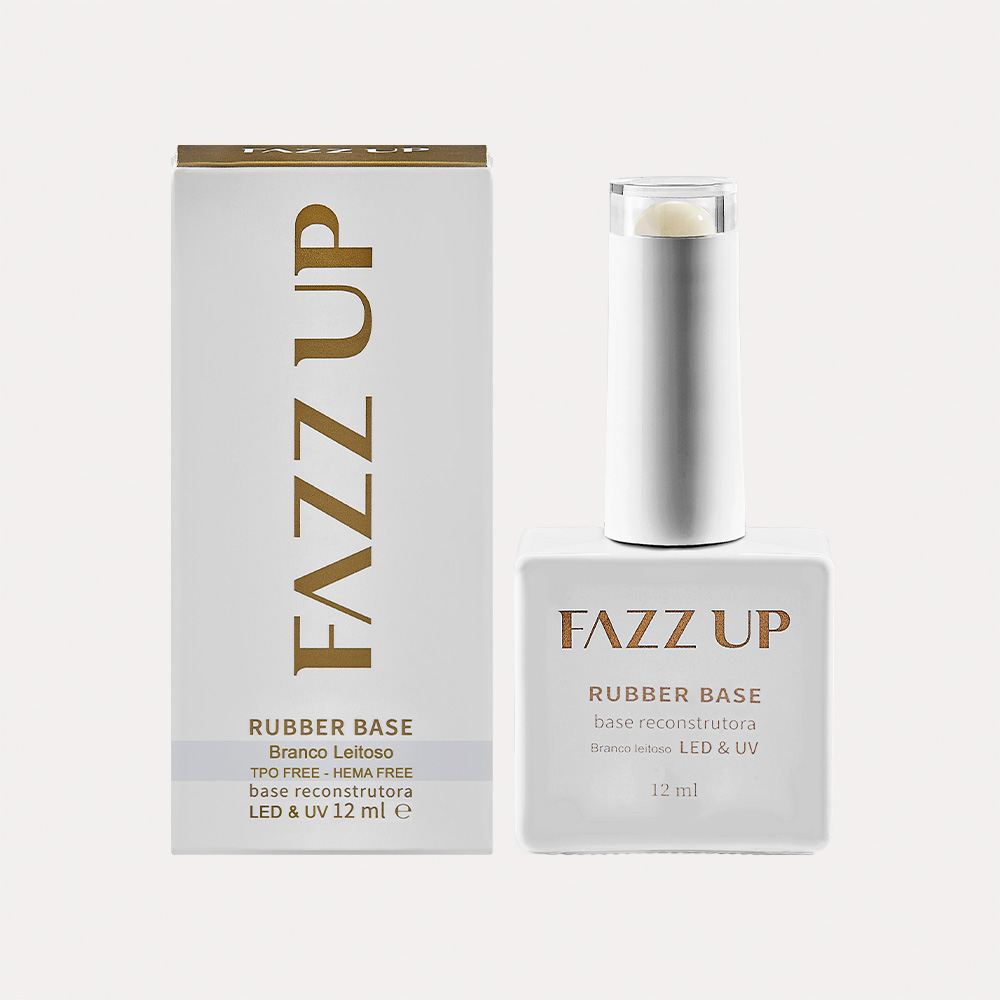 Base Rubber Gel Branco Leitoso FAZZ UP Profissional - 12ml