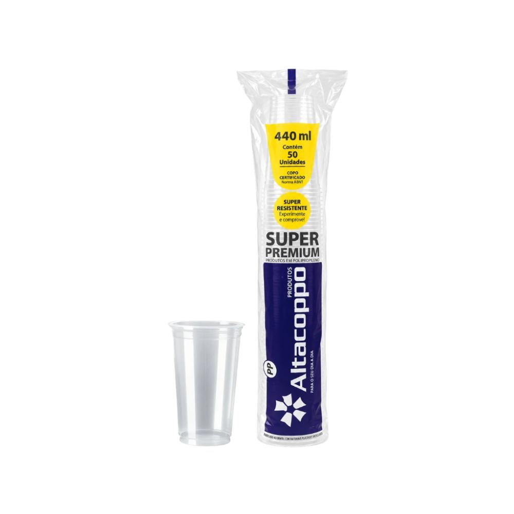 COPO 440ML ALTACOPPO TRANSP LISO C/50