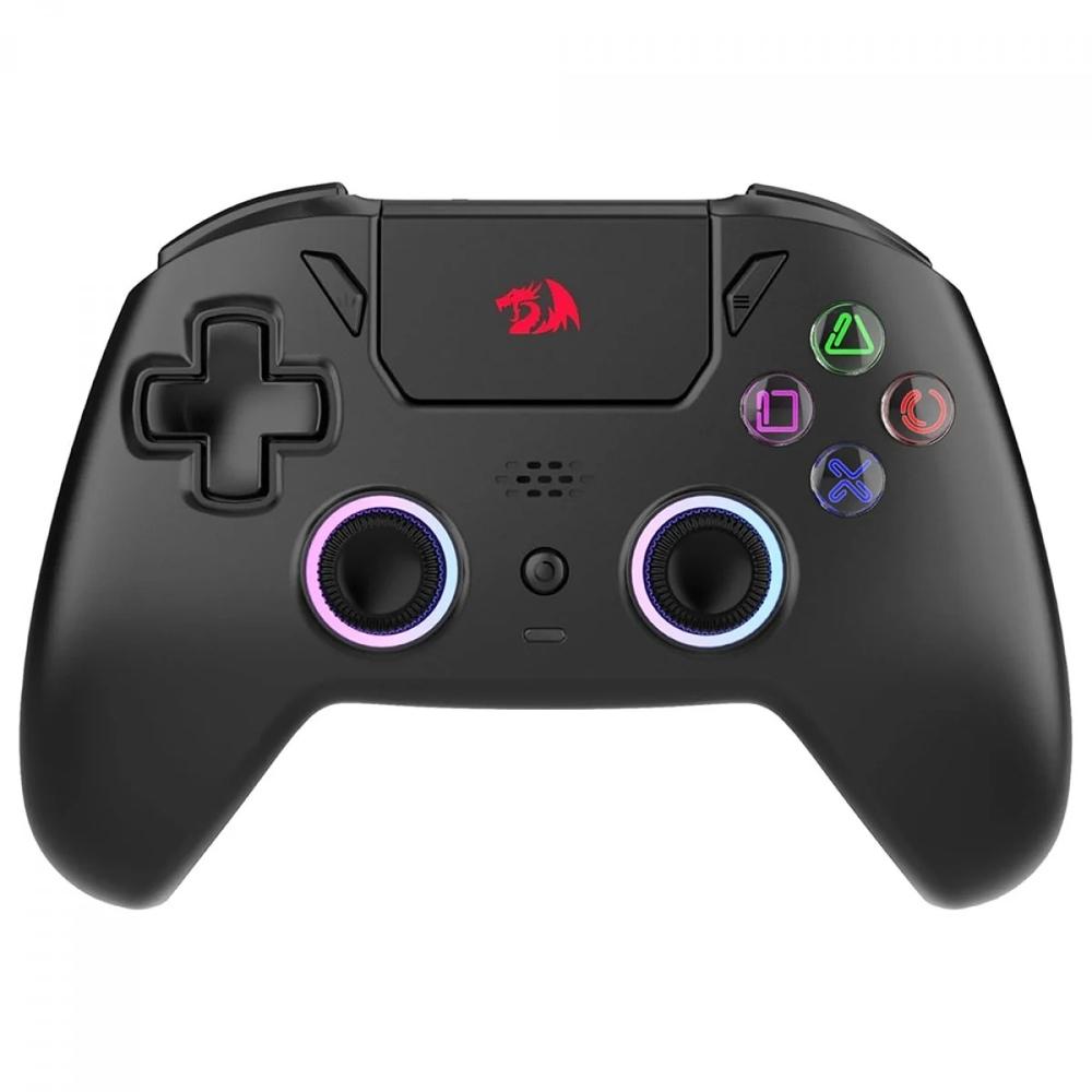 Controle Gamer Redragon Darkflame Preto com LEDs