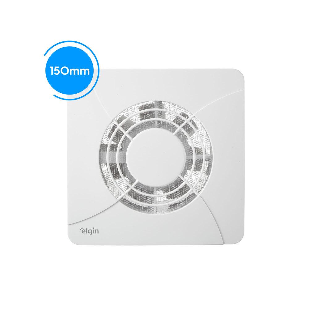 Exaustor de Ar - 150MM Embutir ou Sobrepor Tela Contra Inseto