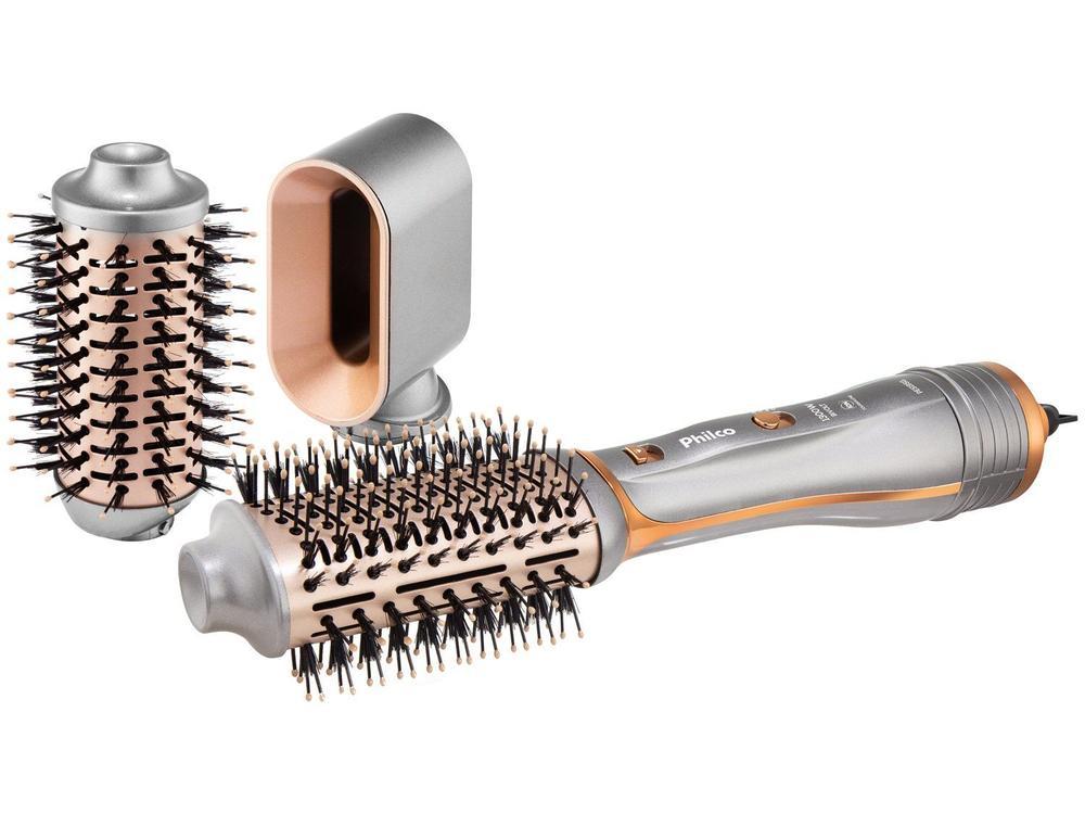 Escova Secadora Philco PES19SG 3 Acessórios 1300W Bivolt