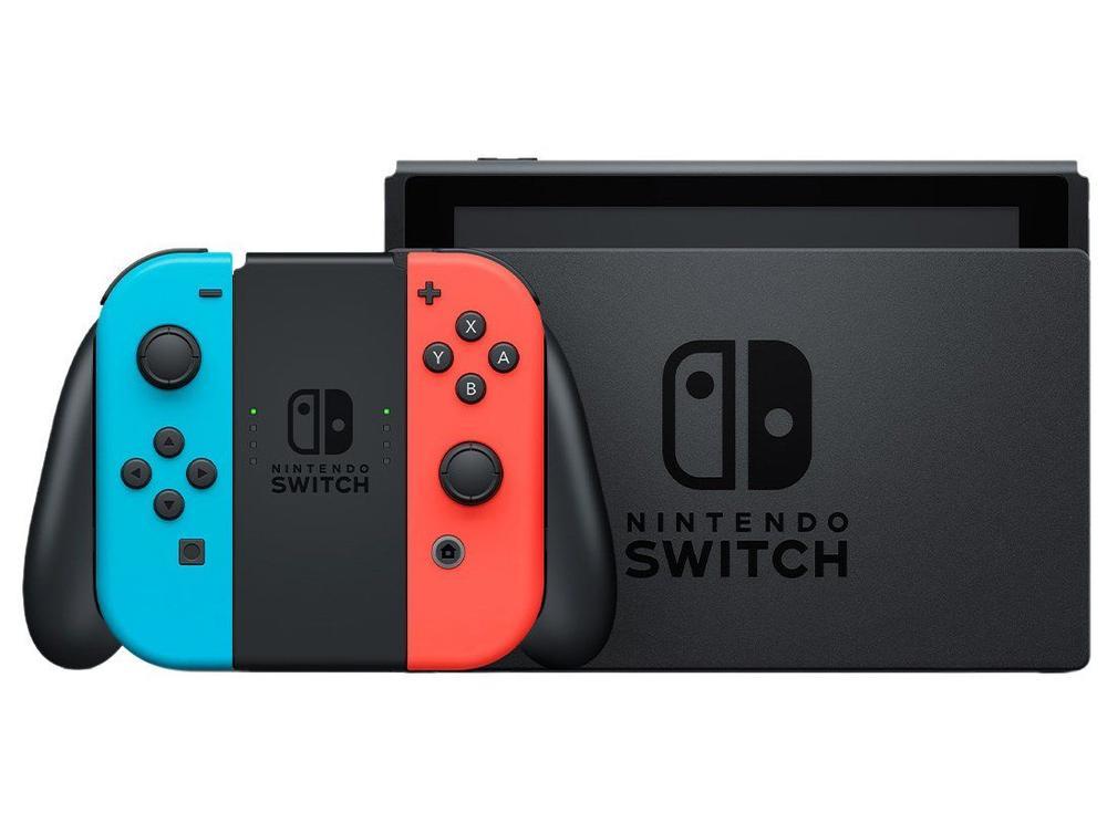 Nintendo Switch 32GB 2 Controles Joy-Con com Super Mario Bros. Wonder e 3 Meses de Assinatura Nintendo Switch Online