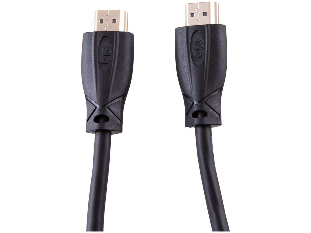 Cabo HDMI V.2.0 3D 4K Ultra HD High Speed 6mm Preto - 1.8 Mts