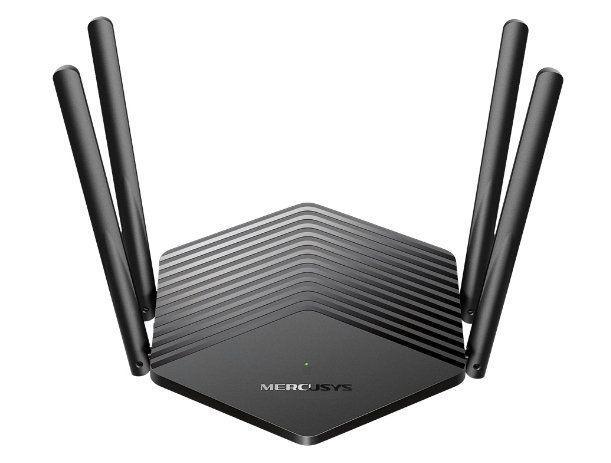 Roteador Mercusys MR80X Wi-Fi 6 AX3000 com 4 Antenas WPA3 Preto