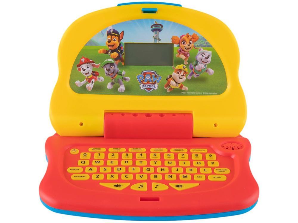 Laptop Infantil Educativo Candide Patrulha Canina Adventure Tech Bilíngue