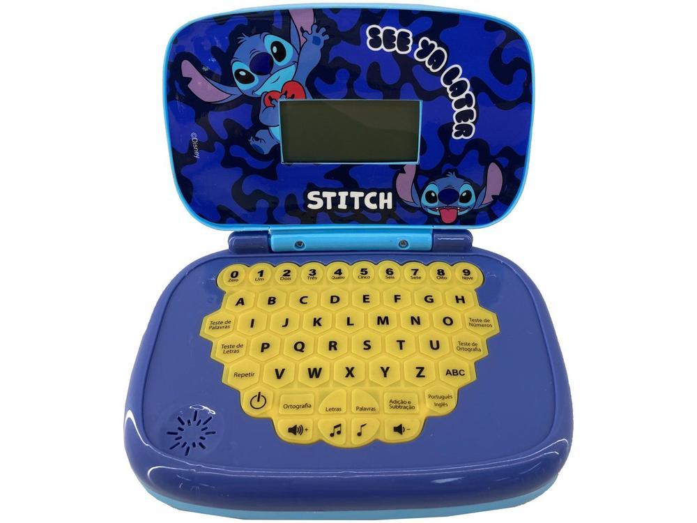 Laptop Infantil Educativo Candide Disney Stitch Bilíngue
