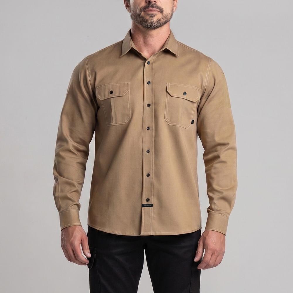 Workshirt Camisa Titan Coyote Manga Longa