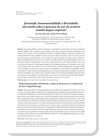 juventude, homossexualidade e diversidade