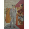 <p>Vicente Do Rego Monteiro (1899 - 1970) - O Poeta - têmpera sobre cartão - 99 x 69cm - assinada canto superior esquerdo - 1944. Participação: Exposição Vicente do Rego Monteiro, 1977, Museu de Arte Moderna de São Paulo MAM.Reprodução: Vicente do Rego Monteiro - Pintor e Poeta, 1994, página 180.</p>