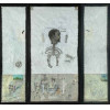 <p>Alex Cerveny (1963) - Em Moema a vida fora do comum - técnica mista sobre papel de arroz - 140 x 140 tripticocm - assinada canto inferior direito - 1986</p>