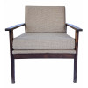 <p>Celina Decorações () - Par de poltronas - jacarandá maciço, com encosto ripado e almofadas soltas - 69 x 72 x 73 cm</p>