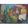 <p>Emiliano Di Cavalcanti (1897 - 1976) - Sem título, Natureza morta com gato - óleo sobre tela - 65,5 x 92,5cm - assinada canto inferior direito - 1967 - Participação: Exposição Di Cavalcanti 100 Anos, 1998, Museu de Arte Brasileira FAAP. Reproduzido no Catálogo da referida Mostra, página 103.</p>