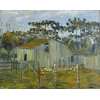 Miguel Bakun - Fundo de quintal - Óleo sobre tela - Medidas 43,5 x 55 cm - Assinado 