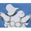 Milton Dacosta - Vênus e Pássaro - Óleo sobre tela - Medidas 40 x 50 cm - Assinado 1968