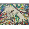 Eli Heil - Gálata com Pássaro Fenix - Mista sobre Eucatex - Medida interna 29 x 38 cm - Medida externa 58 x 68 cm - Assinado - 1968