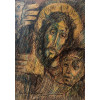 Luiz Carlos de Andrade Lima - Paixão de Cristo - Técnica mista sobre placa - Medidas 46 x 32 cm - Assinado no cid
